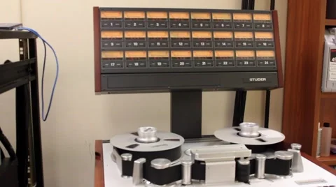 Two Inch Tape Machine in Operation (Color) Video stock 54465627