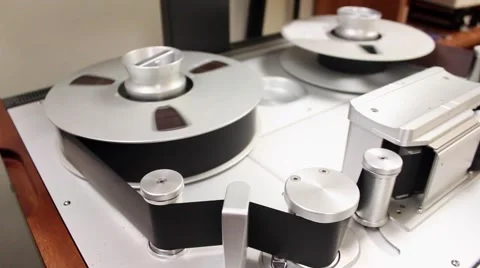 Two Inch Tape Machine in Operation (Color) Video stock 54465680