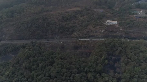 Two Indian rails about to cross each other Stock Footage 106351716