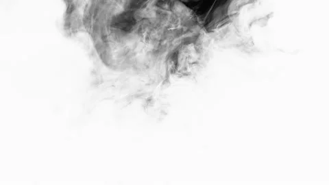 Two Ink Drops White On Black 6 Stock Footage 201159078