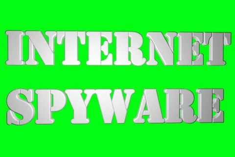 Two inscriptions INTERNET and SPYWARE Stock Illustration