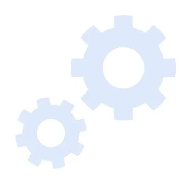 Two Interlocking Gears Representing Efficiency and Mechanical Processes in .. 스톡 일러스트