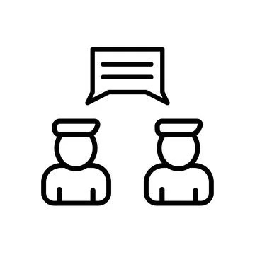 Two interlocutors with general chat icon vector eps イラスト素材