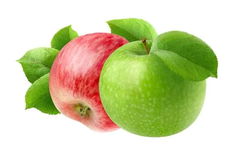 Two isolated apples Foto stock