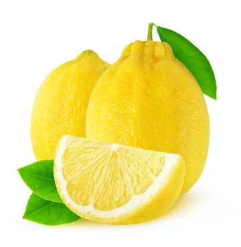 Two isolated lemons Stock Photos
