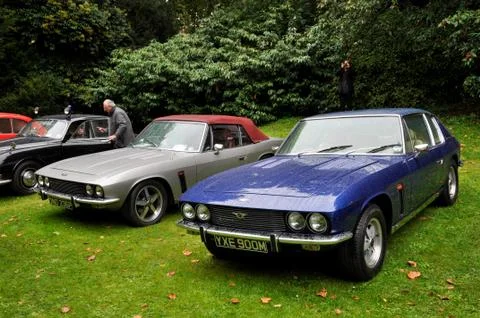 Two Jensen Interceptor Stock Photos