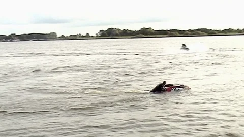 Two jetski s on the water Stock Footage 85572802