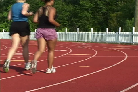 Two Joggers Stock Footage 520504