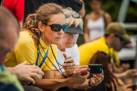 Two Judges watching a Static Performance. Foto stock