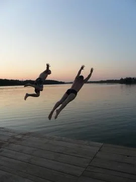 Two jumpers Foto stock