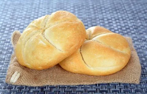 Two kaiser bread Stock Photos