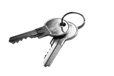 Two keys isolated Stock Photos