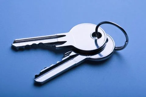 Two keys on a ring Stock Photos