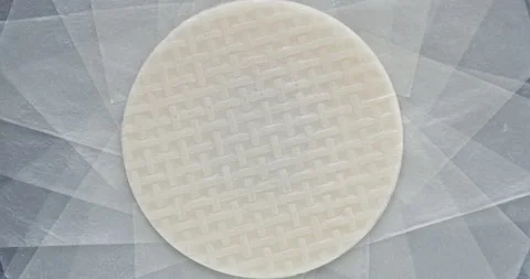 Two kinds of rice paper: thin and thick. Stock Footage 281288636