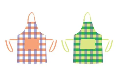 Two kitchen aprons Stock Illustration