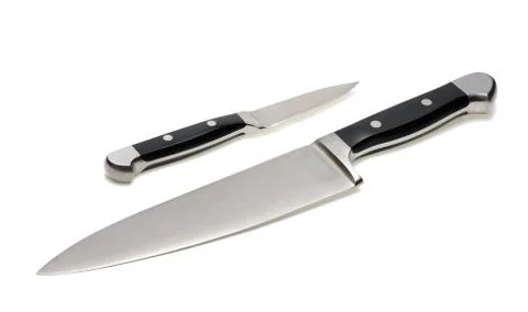Two kitchen knives Stock Photos