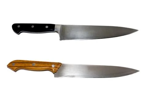 Two kitchen knives Stock Photos