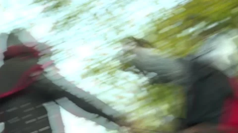 Two knights fighting in the forest Video stock 140322797