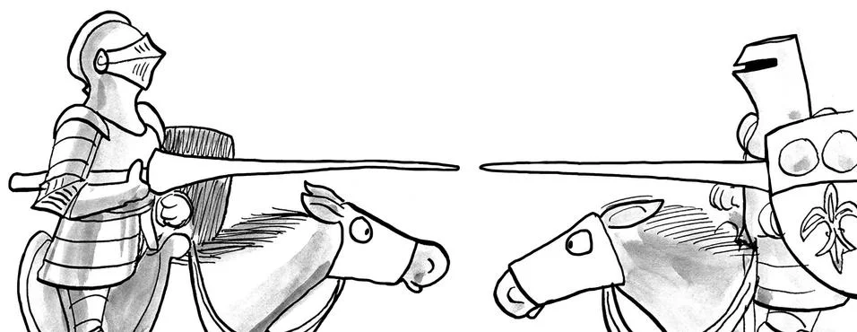 Two knights イラスト素材