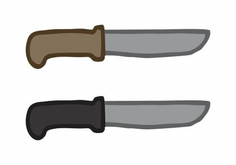 Two knives illustration Stock Illustration