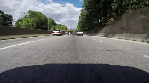 Two lane highway time-lapse Stock Footage 70712219