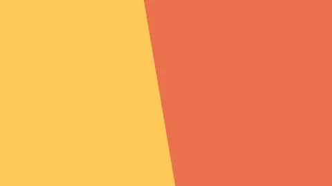 Two large color fields in warm tones meet along a diagonal edge, creating a m Stock Illustration