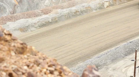 Two Large Mining Trucks HD1444 Stock Footage 994919