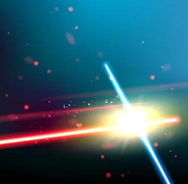 Two laser rays Stockillustratie