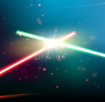 Two laser rays イラスト素材