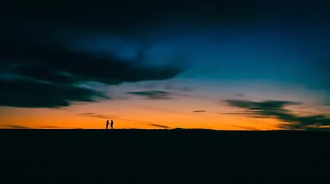 Two in the Last light Stock Photos
