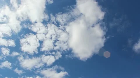 Two layers of clouds Stock Footage 22212062