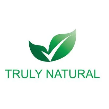 Two leaves form tick mark Stock Illustration