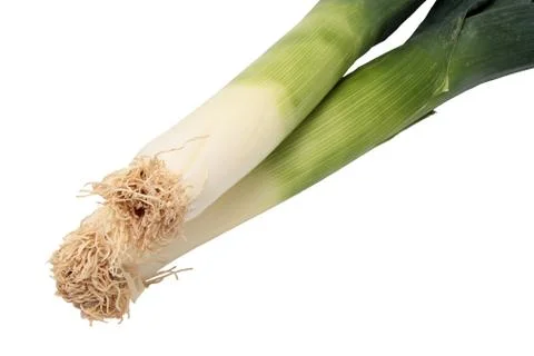 Two leeks Stock Photos