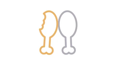 Two legs are displayed highlighting a unique dining setup. Stock Footage 334913638