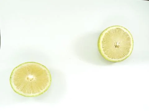 Two lemon oranges that have been split Stock Photos