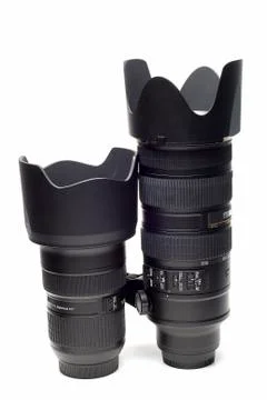 Two lenses. Foto stock