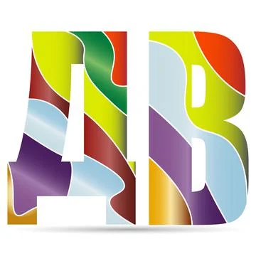 Two letters Stock Illustration