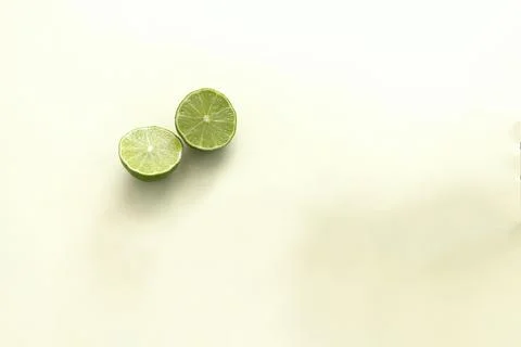 Two lime pieces with beautiful background Stock Photos