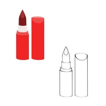 Two lipsticks 3d Иллюстрация