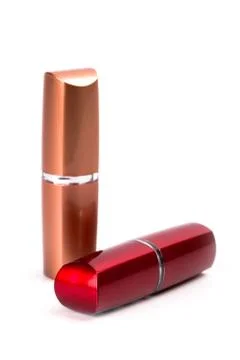 Two lipsticks Stock Photos