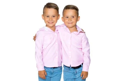 Two little boys close-up. Stock Photos