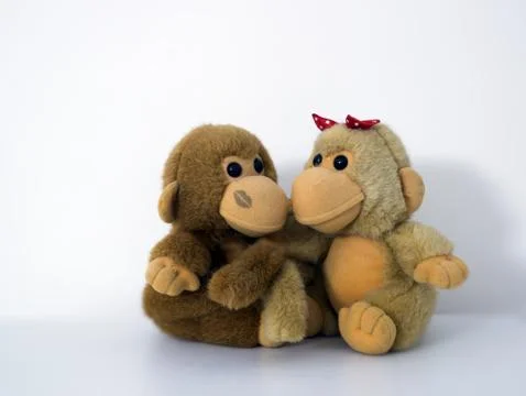 Two little monkeys Stock Photos