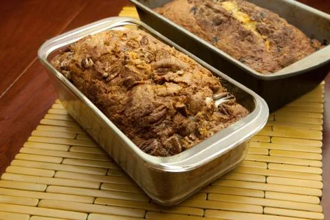 Two loafs of sweet bread Stock Photos
