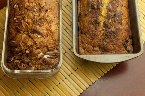 Two loafs of sweet bread Stock Photos