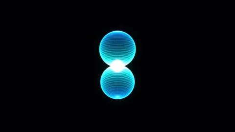 Two Lobed P Orbital Morphs Into A Four Lobed D Orbital Stock Footage 344513782