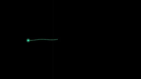 Two location point markers on a digital map representing navigation and route Stock Footage 346515170
