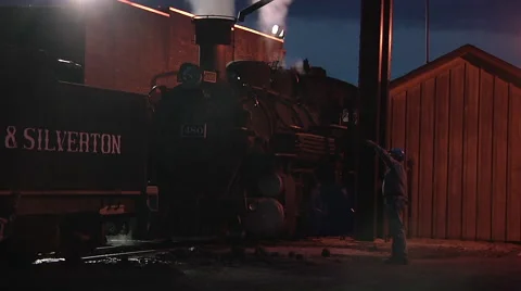 Two Locomotives Ready for Maintenance Stock Footage 43801579