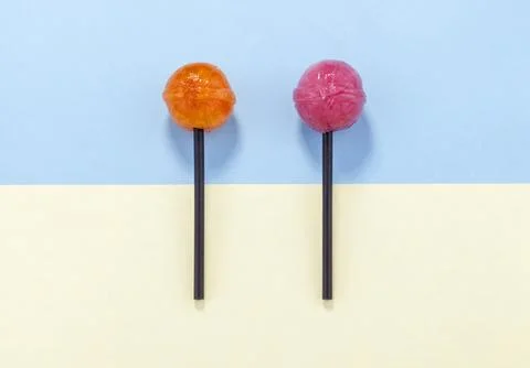 Two lollipops Stock Photos