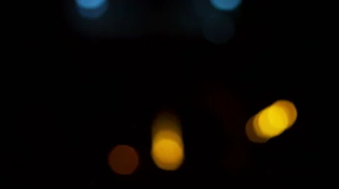 Two long light objects moving at night in orbit Stock Footage 41466075