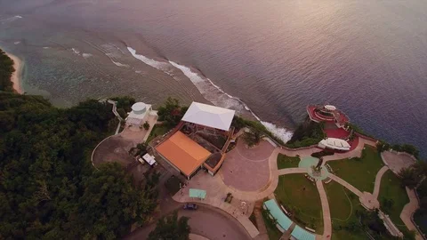 Two lover point Guam U.S.A Stock Footage 74370110